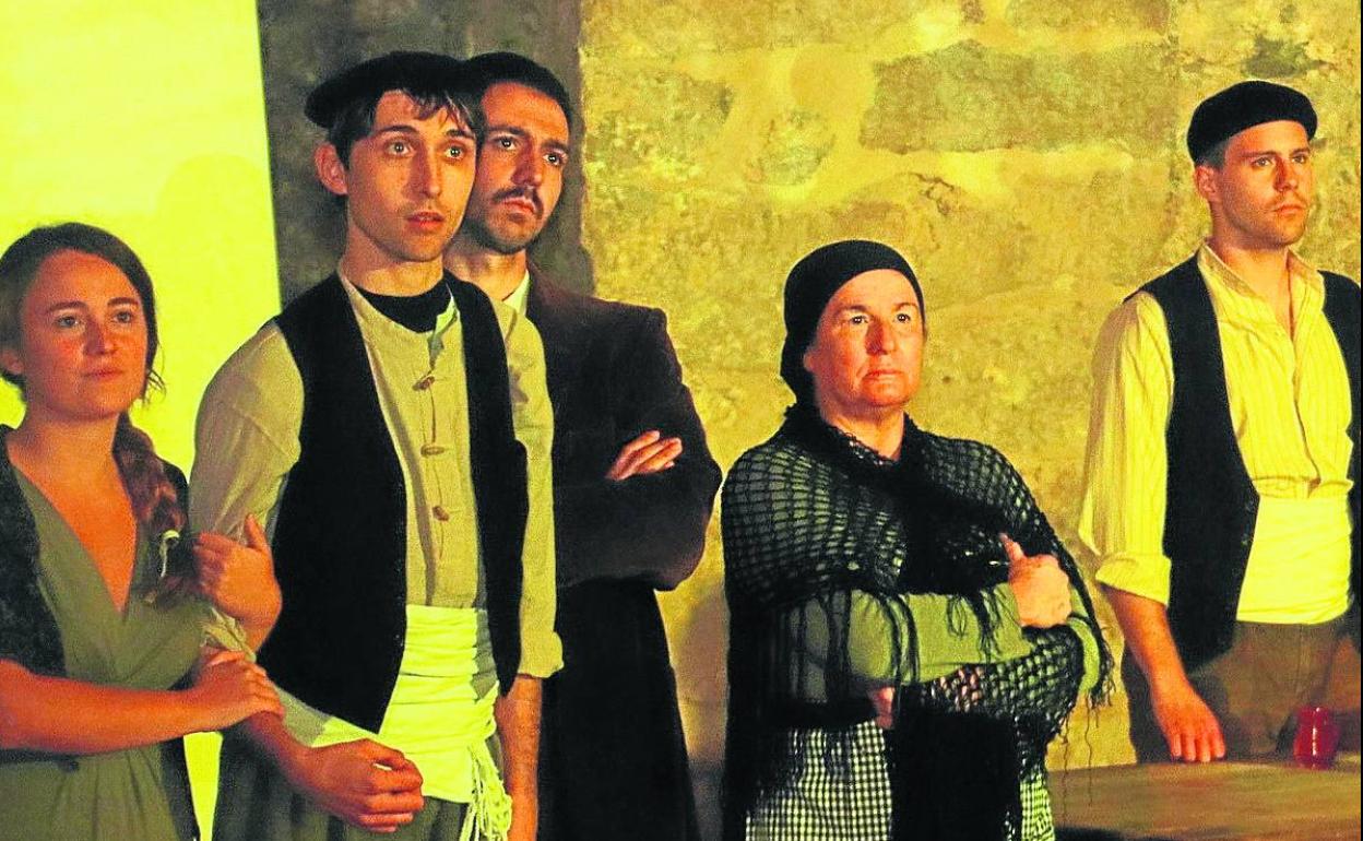 Muestra de uno de los fragmentos de 'Cierva acosada', proyecto de Gente Festeamus en Cuéllar. 