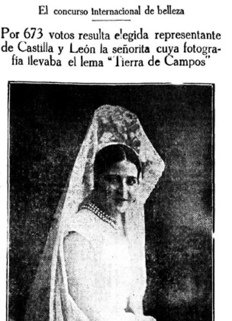 Imagen - Noticia de su elección como Miss Castilla y León.
