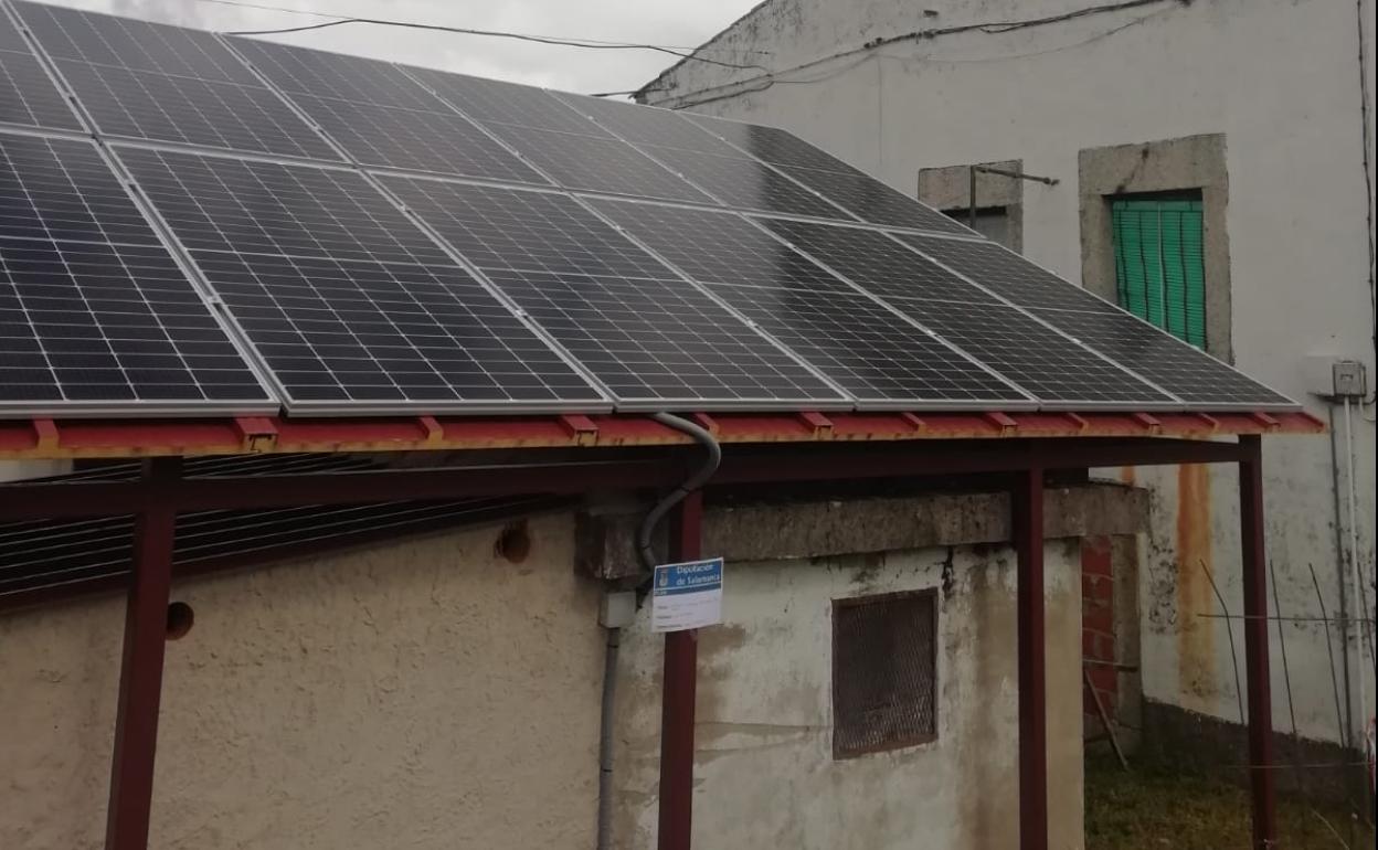 Imagen de la instalación de placas solares