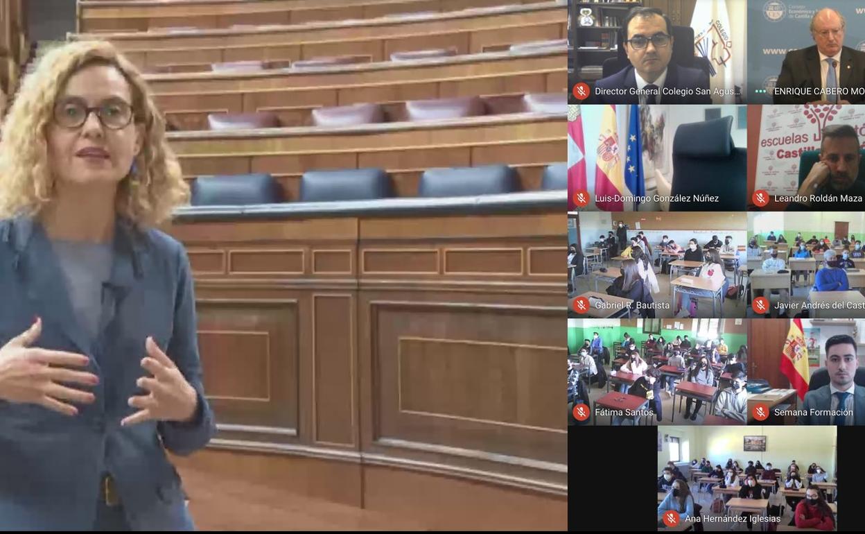 Batet reconoce que «a veces», en el Congreso, parece «una maestra frente a alumnos revoltosos» en las jornadas del colegio San Agustín