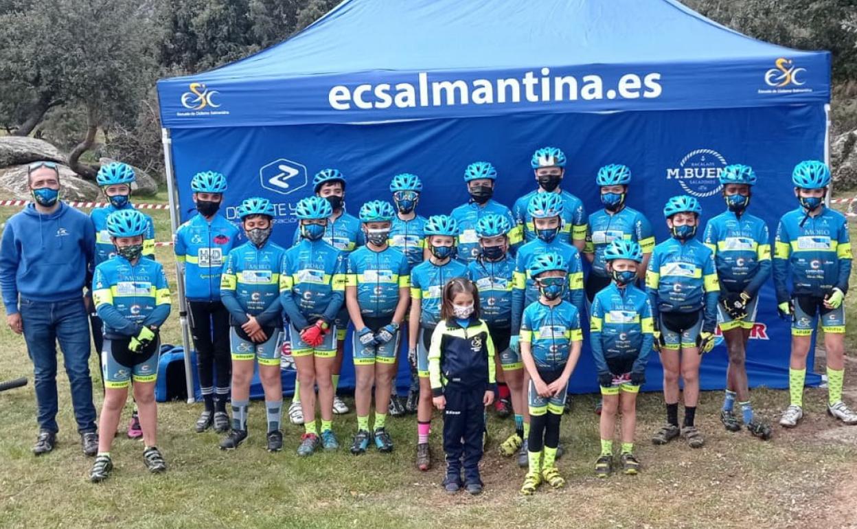 La Escuela de Ciclismo Salmantina destaca en sus dos citas del fin de semana