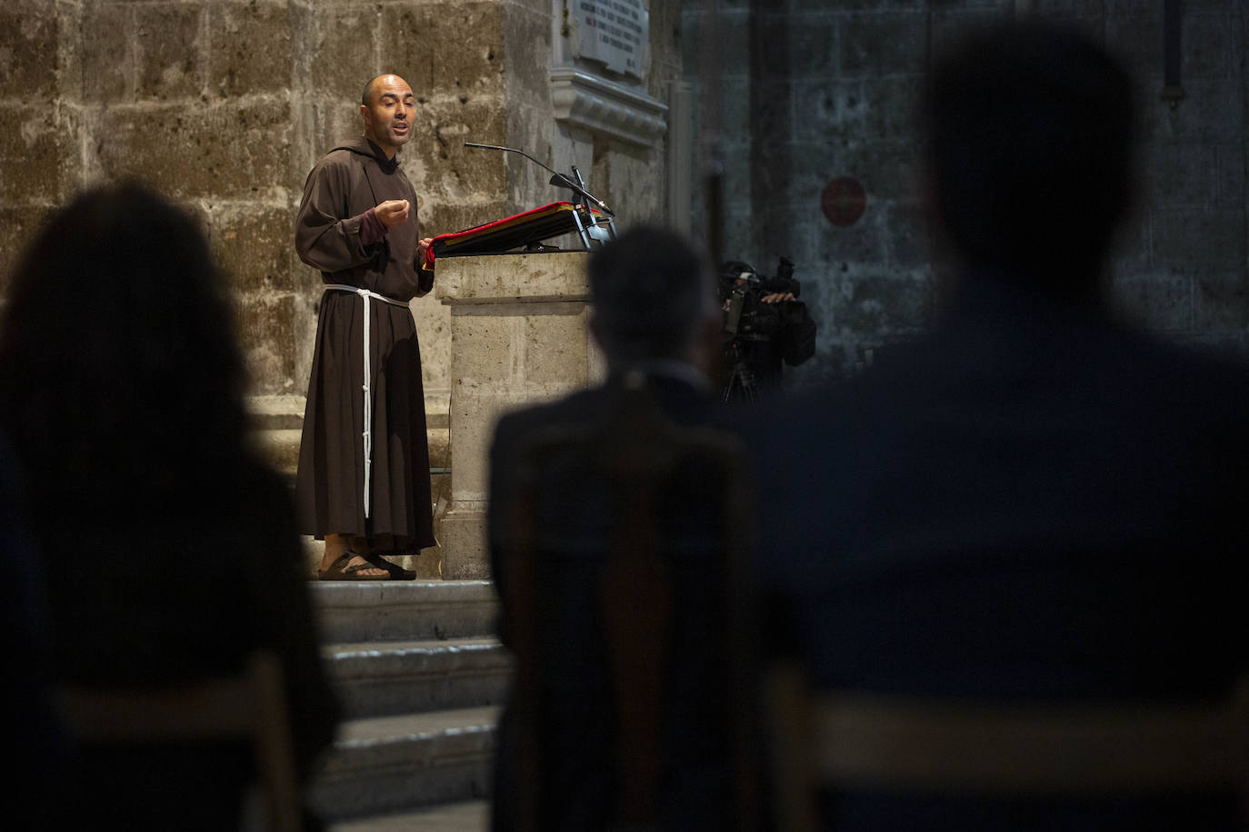 El padre Víctor Herrero de Miguel de la Orden de los Hermanos Menores de los Capuchinos ha sido el encargado del Sermón este Viernes Santo