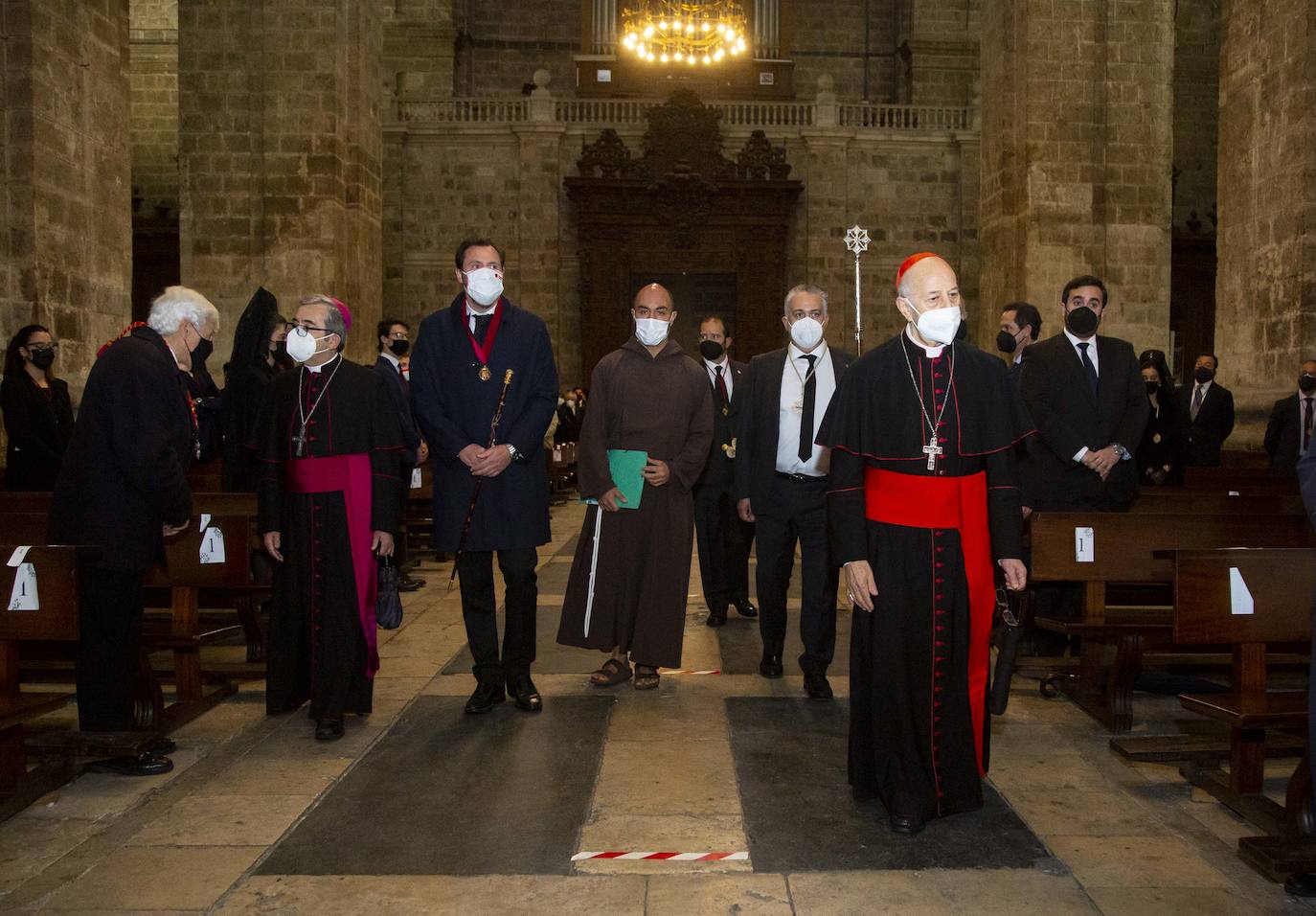 El padre Víctor Herrero de Miguel de la Orden de los Hermanos Menores de los Capuchinos ha sido el encargado del Sermón este Viernes Santo