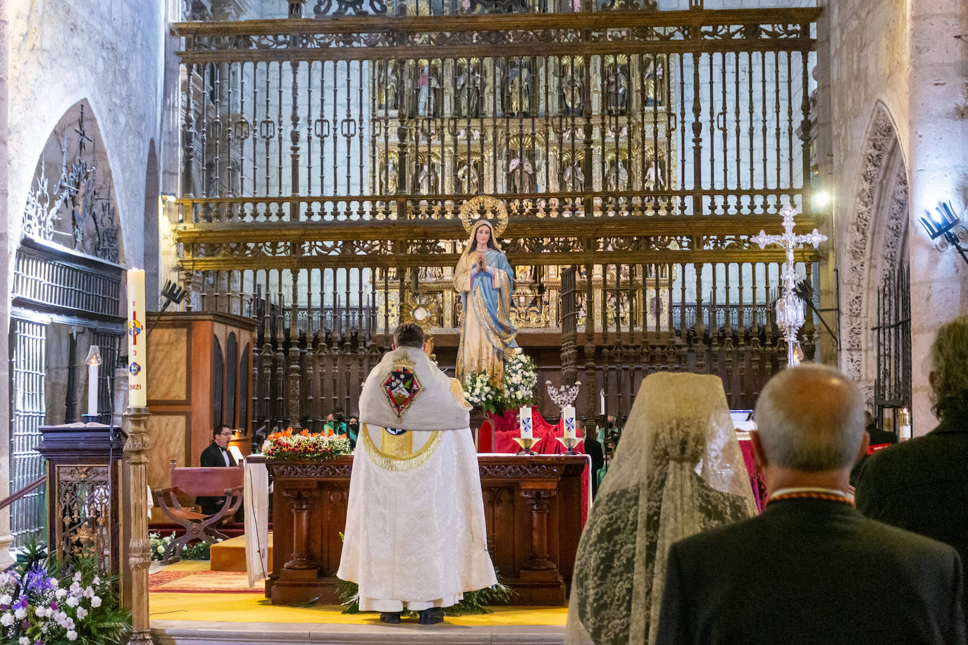 Fotos: El Rompimiento del Velo cierra la Semana Santa en Palencia