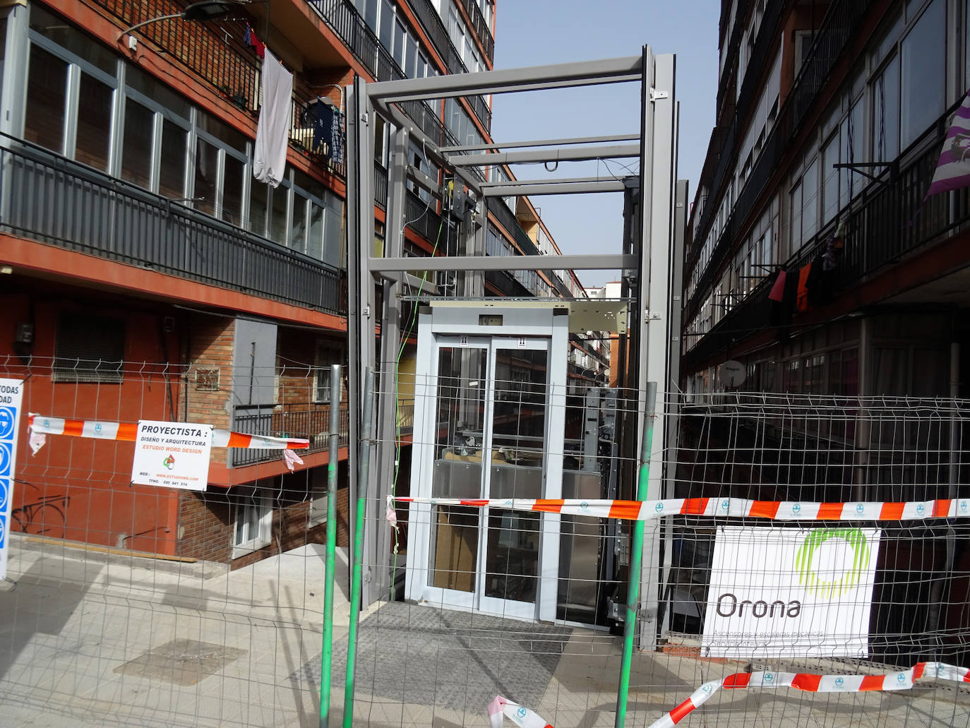 Fotos: Obras en los tres ascensores urbanos de San Isidro, en Valladolid