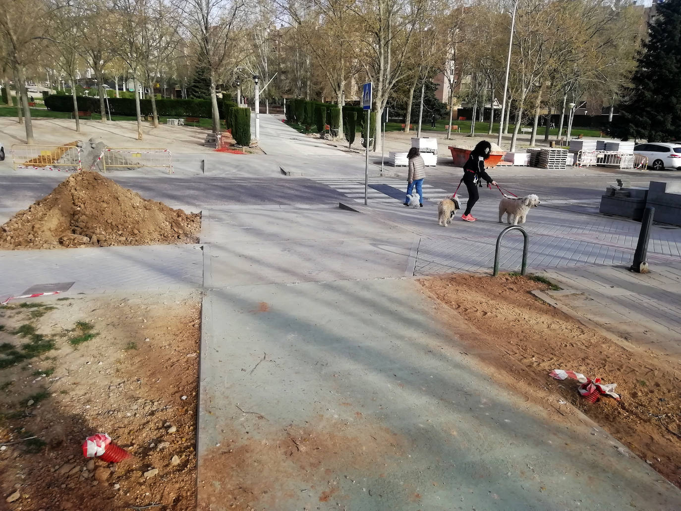 Fotos: Remate de las obras de unión del carril bici de Parquesol con la Avenida de Salamanca