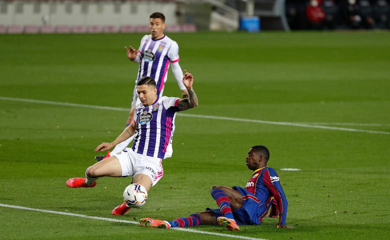 Javi Sánchez y Dembelé 