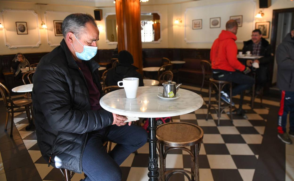 Interior de un local de Valladolid.