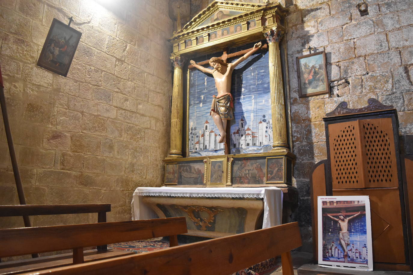 Fotos: La iglesia de Barrio de Santa María luce restaurada