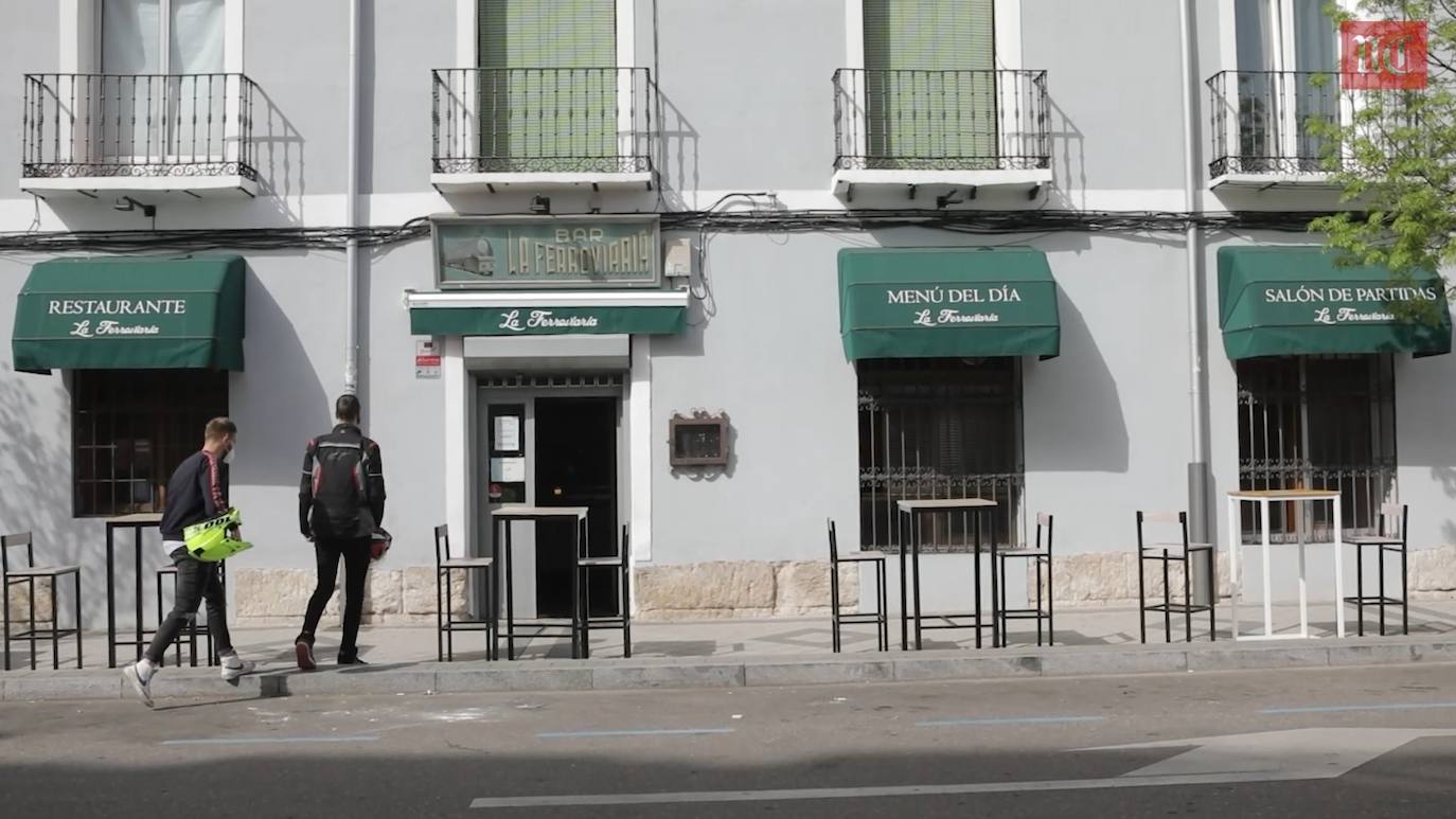 Estado actual de La Ferroviaria, uno de los bares más longevos de Valladolid. 