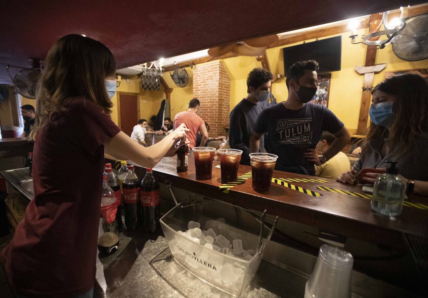 El Vinos Merino, unos días antes del cierre del interior de los locales. 