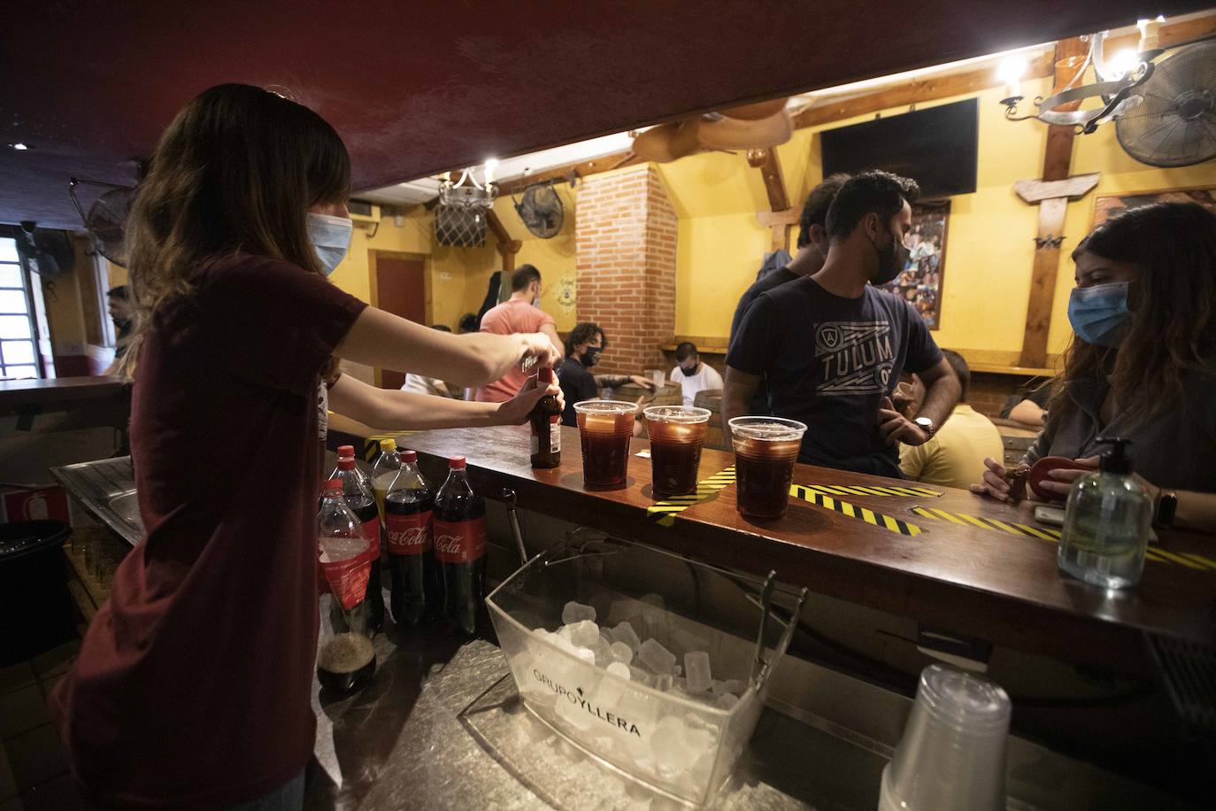 El Vinos Merino, unos días antes del cierre del interior de los locales. 