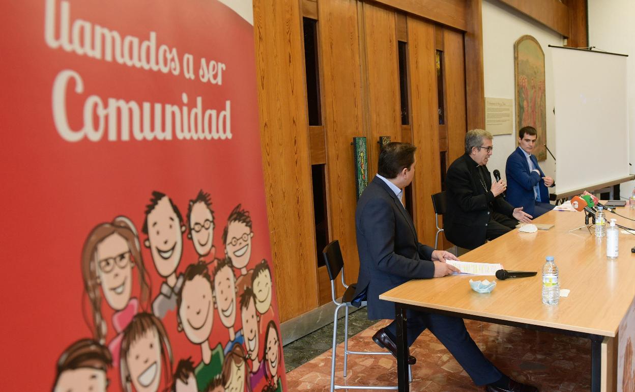 Presentación el año pasado de la memoria de Cáritas. 