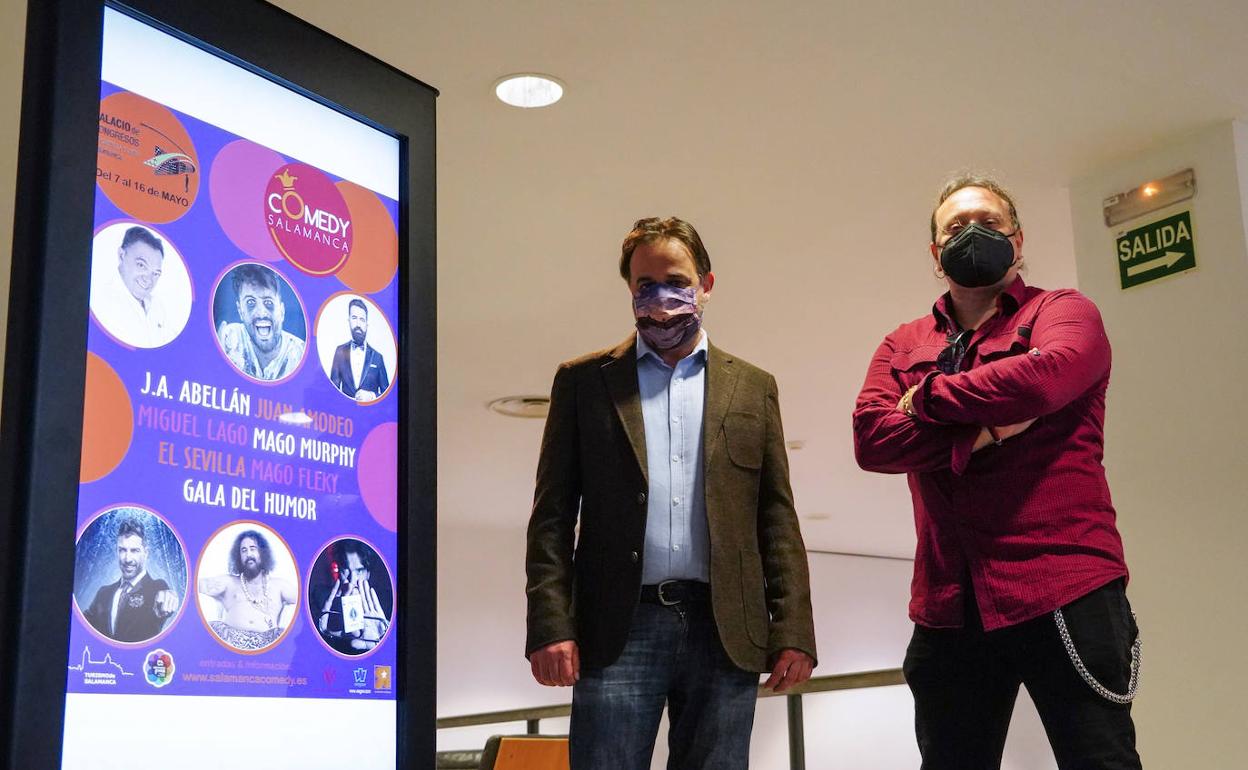 El concejal de Turismo, Fernando Castaño y el director de 'Ren-Core-Events', Gorka Recio.