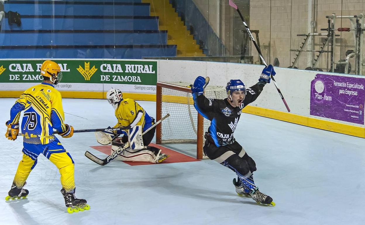 Imagen del primer partido de semifinales. 