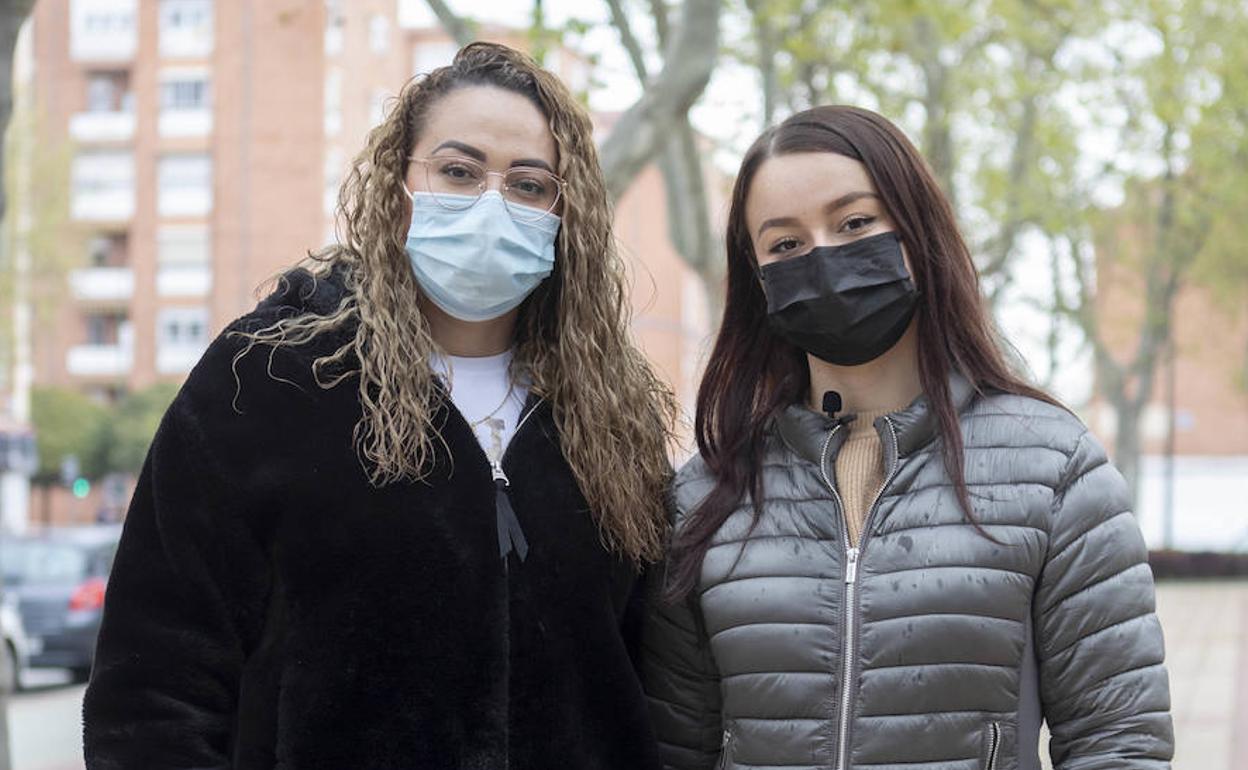 Luisa y Melisa Rodríguez, enfermeras llegadas desde Colombia a Valladolid. 