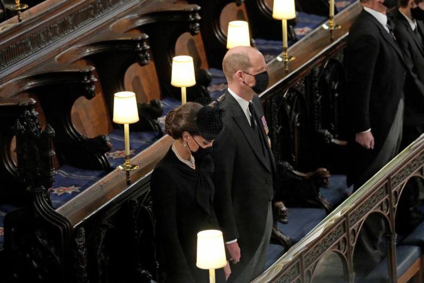 El príncipe Guillermo junto a su esposa, Catalina. 