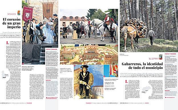 Dos ejemplos de los interesantes reportajes que incluyen los volúmenes.