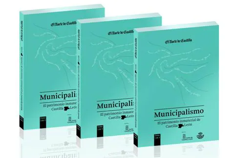 Los tres tomos de la colección 'Municipalismo' que se distribuyen hoy, mañana y pasado.