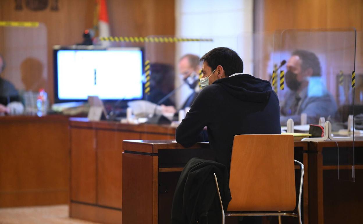 Lino Rodríguez, en el juzgado. 