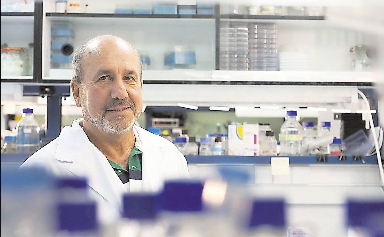 Mariano Esteban, en su laboratorio en el Centro Nacional de Biotecnología, en Madrid.