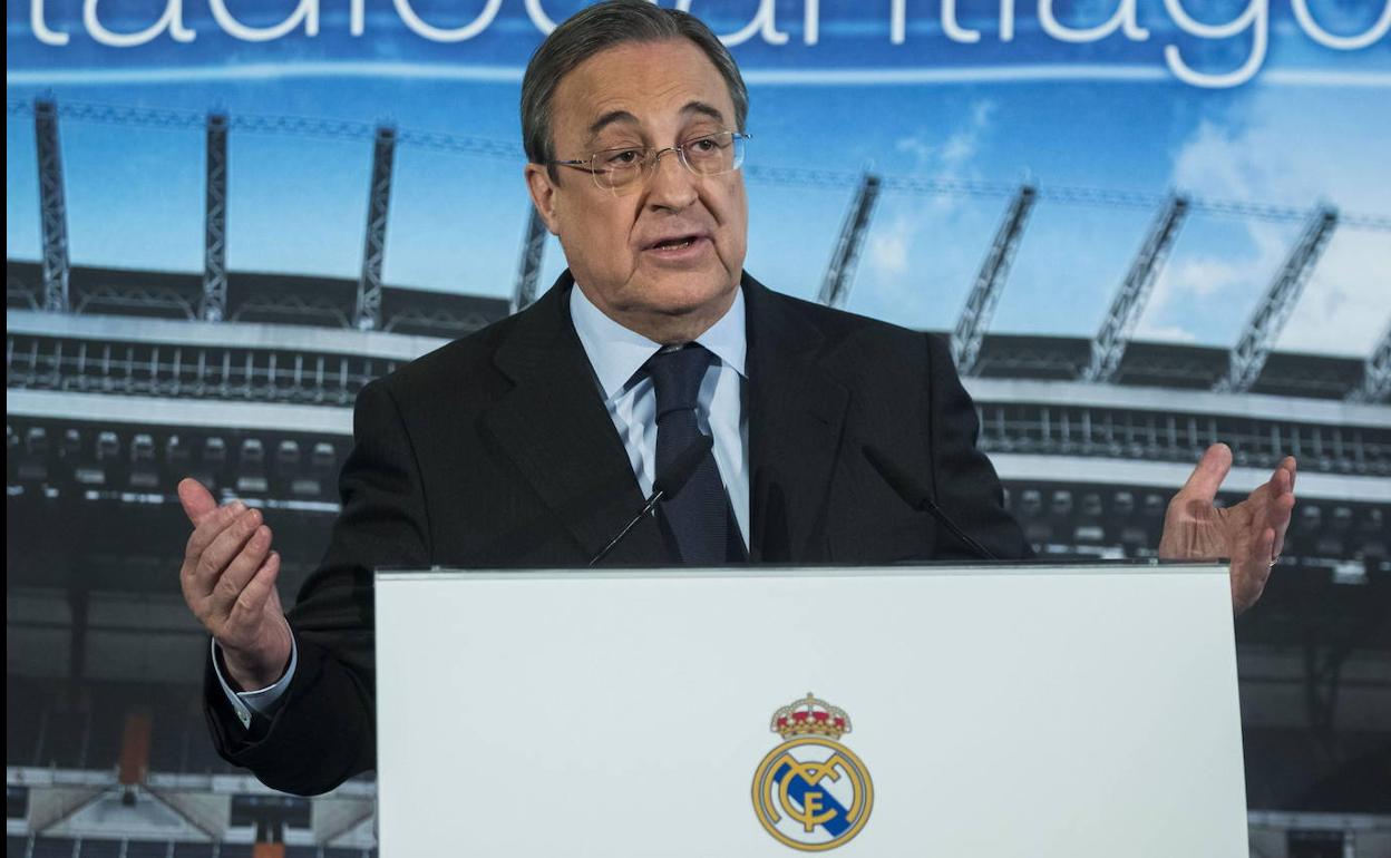 El presidente del Real Madrid, Florentino Pérez.