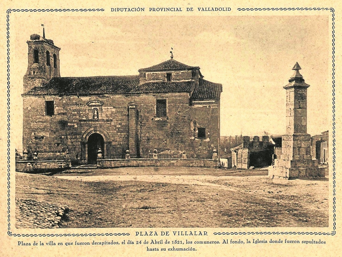 Iglesia de San Juan Bautista de Villalar a principios de siglo.