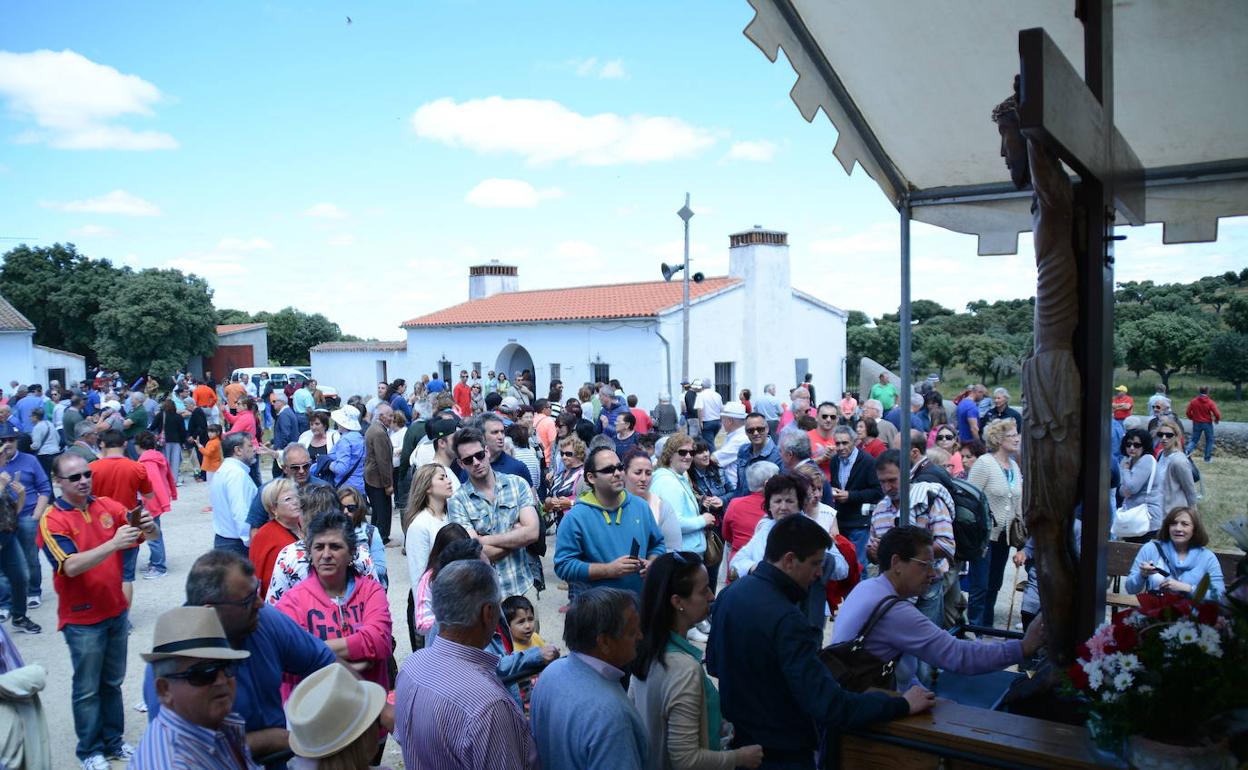 Imagen de archivo de una romería en la ermita del Cristo de Cabrera.