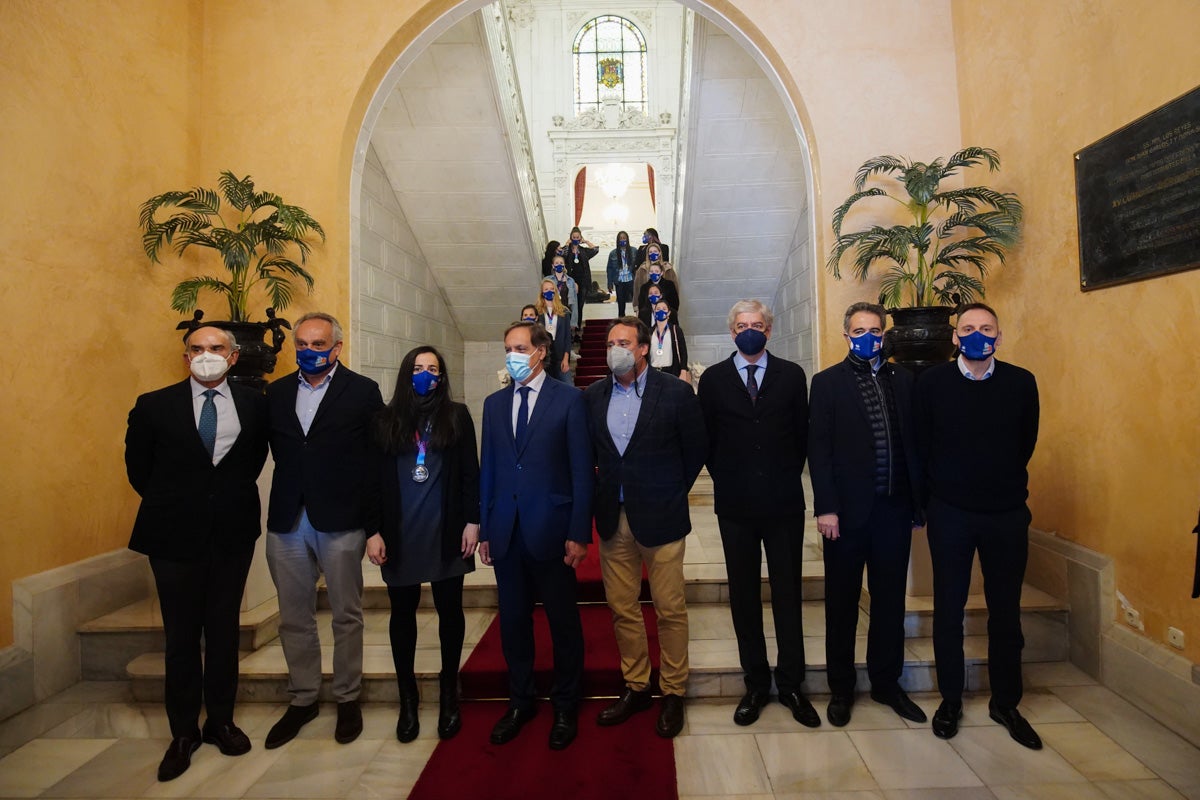 Recepción en el Ayuntamiento a las subcampeonas de Europa