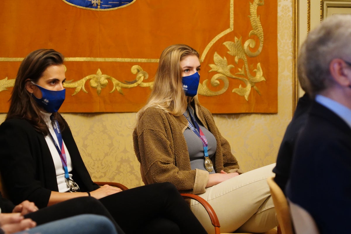 Recepción en el Ayuntamiento a las subcampeonas de Europa