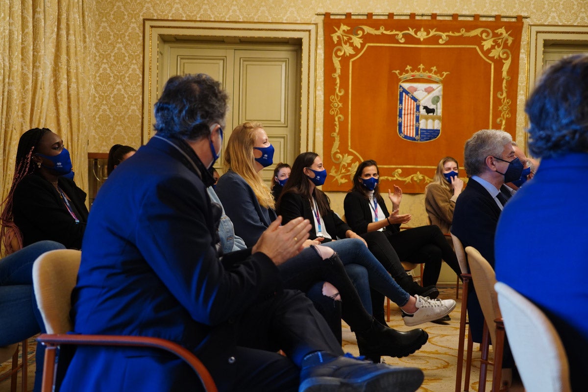 Recepción en el Ayuntamiento a las subcampeonas de Europa