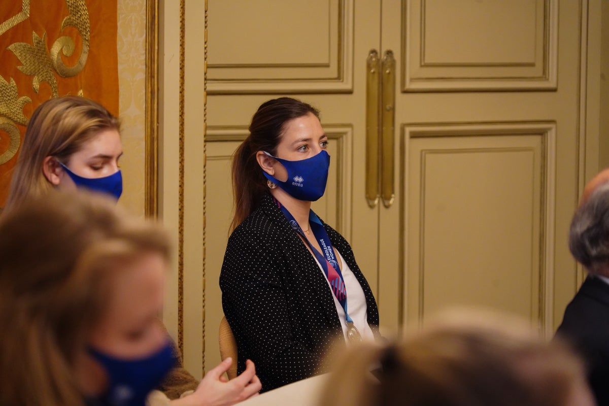 Recepción en el Ayuntamiento a las subcampeonas de Europa