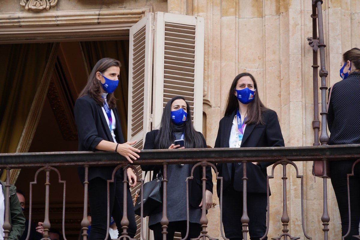 Recepción en el Ayuntamiento a las subcampeonas de Europa