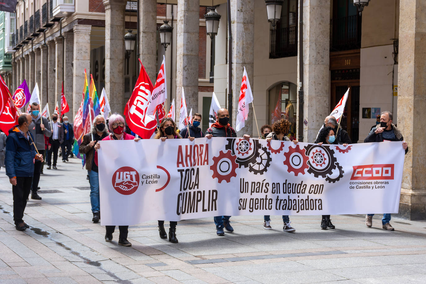 Fotos: Manifestación del Primero de Mayo en Palencia