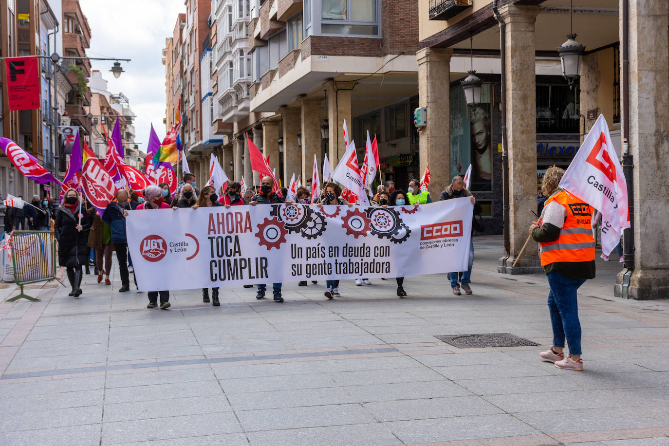 Fotos: Manifestación del Primero de Mayo en Palencia