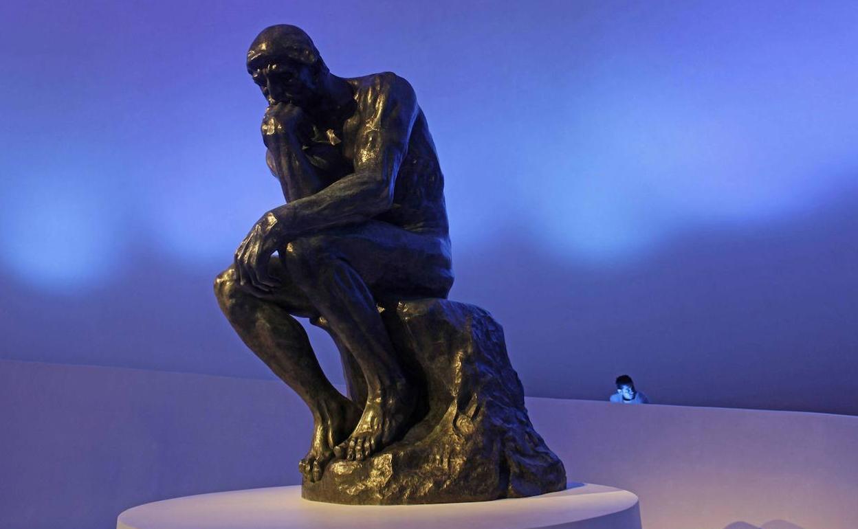 El pensador, de Auguste Rodin. 