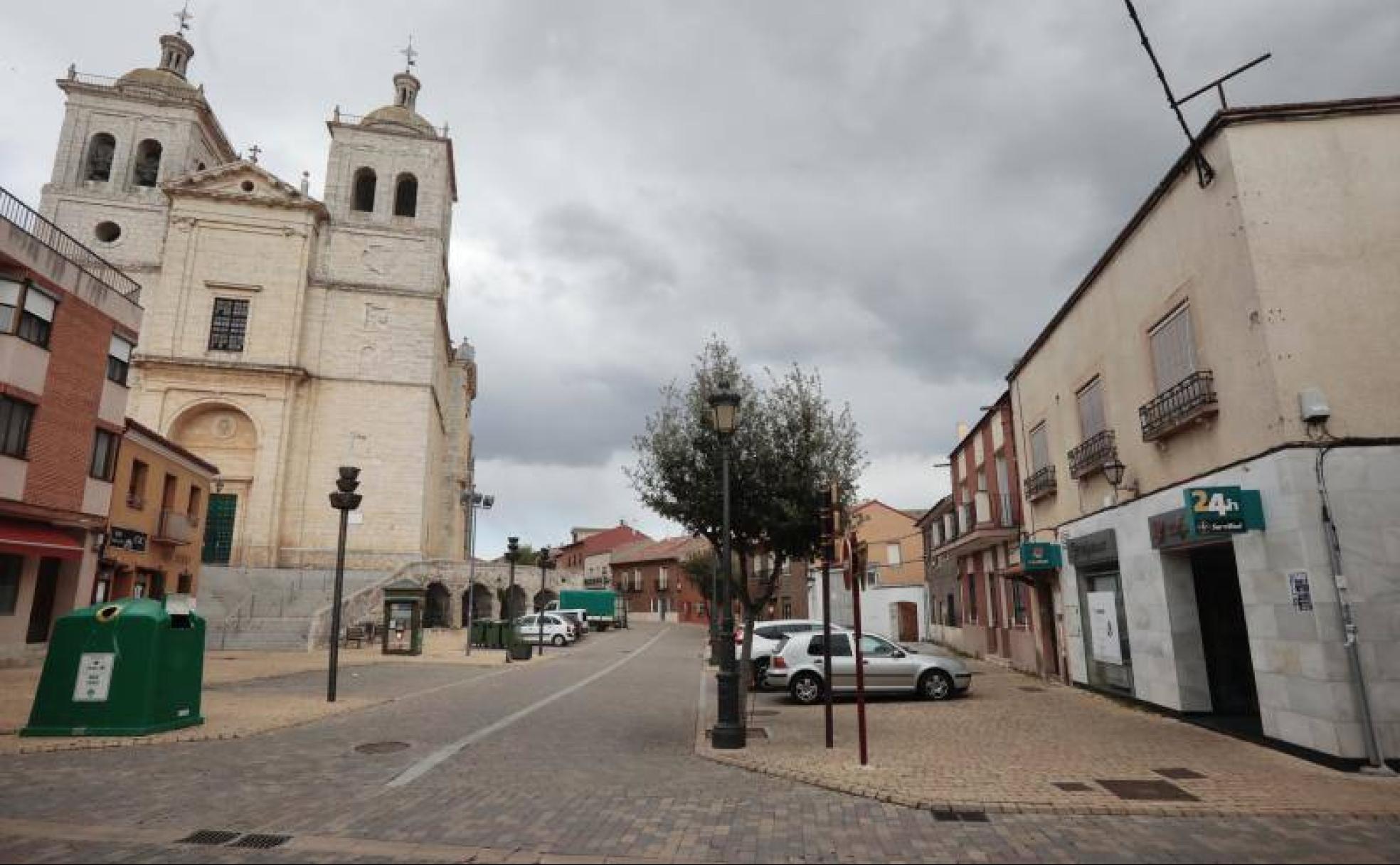 Las calles de Cigales estuvieron desiertas casi toda la tarde. 