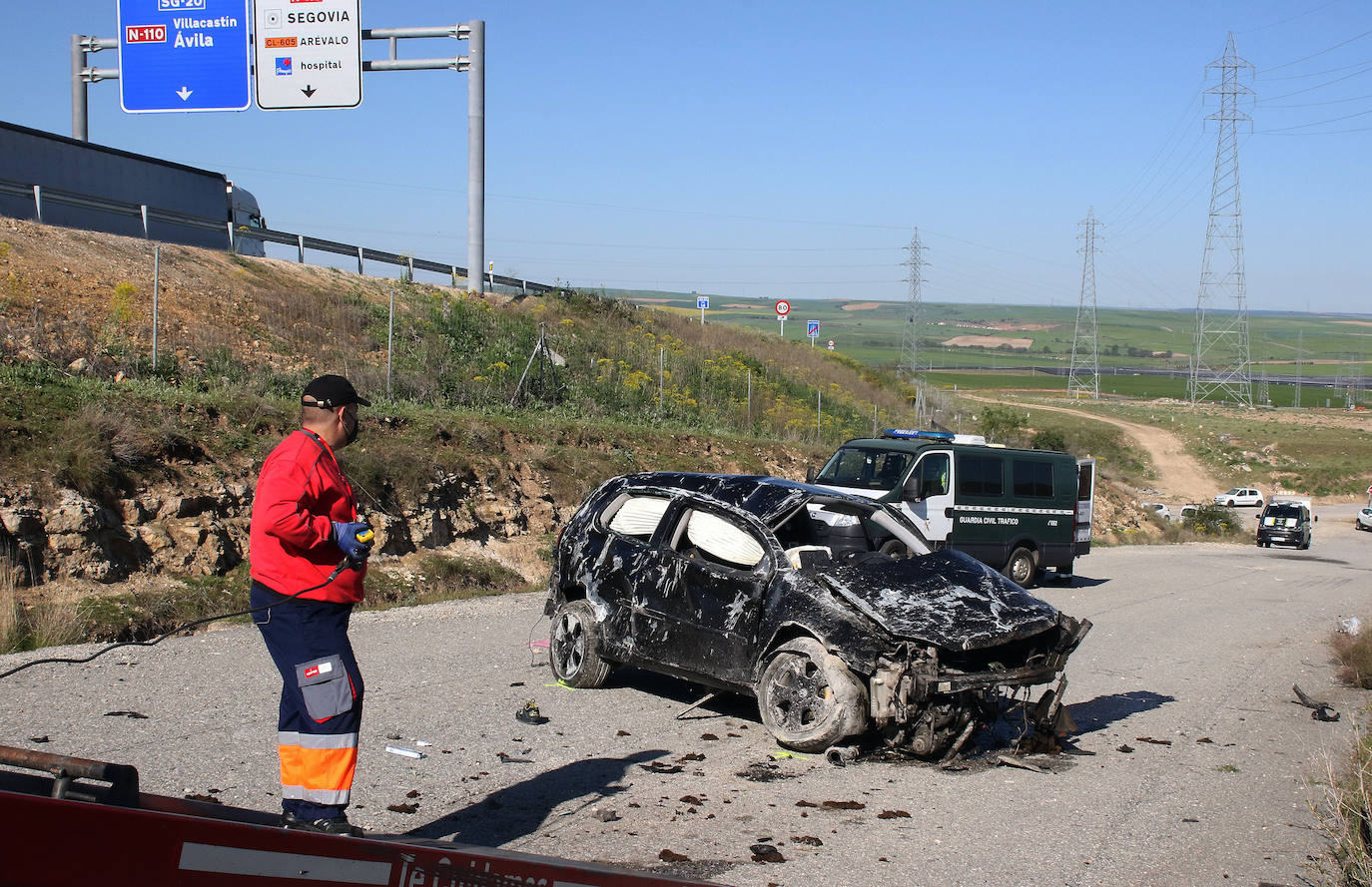 Accidente mortal en la SG-20 de Segovia 