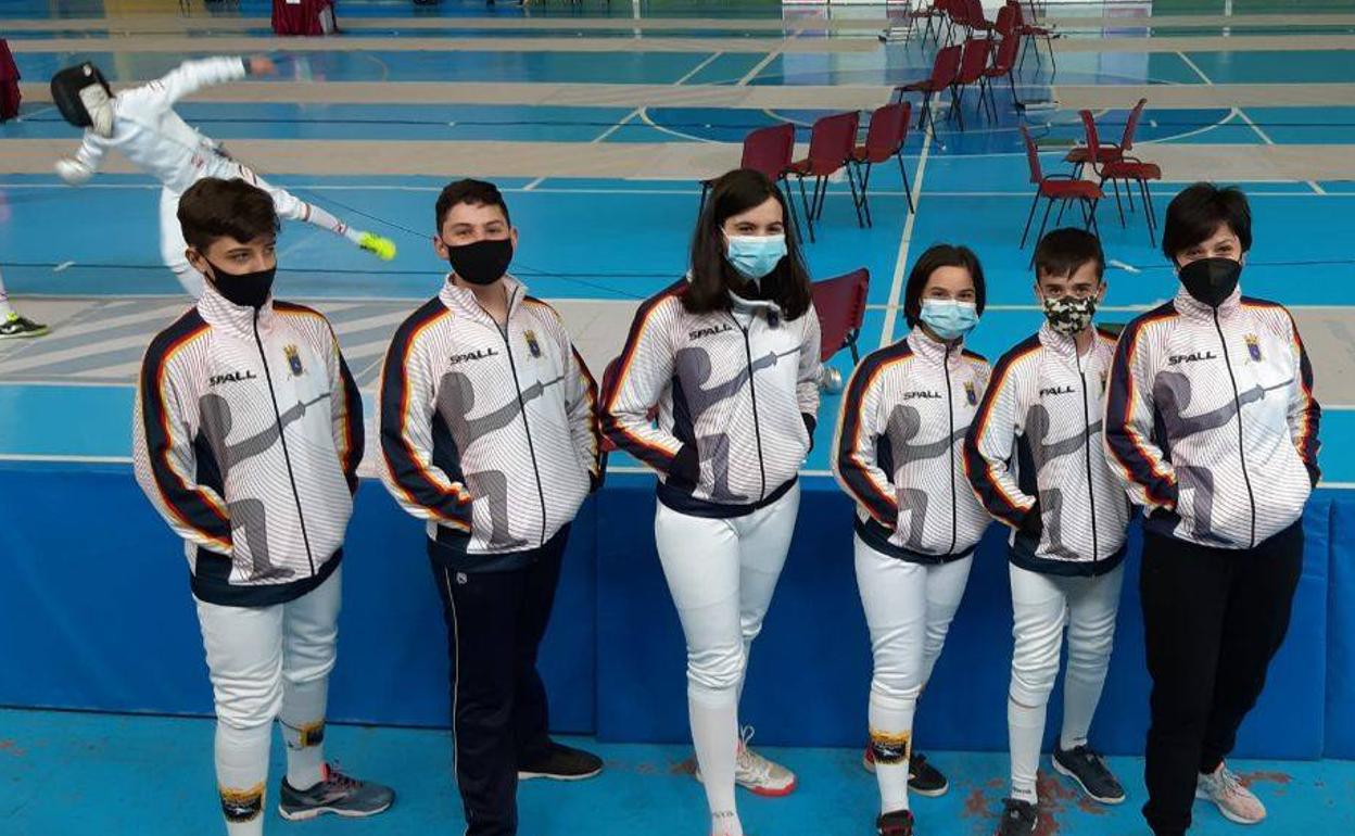 Los tiradores que participaron por El Duque en la competición de Carrión