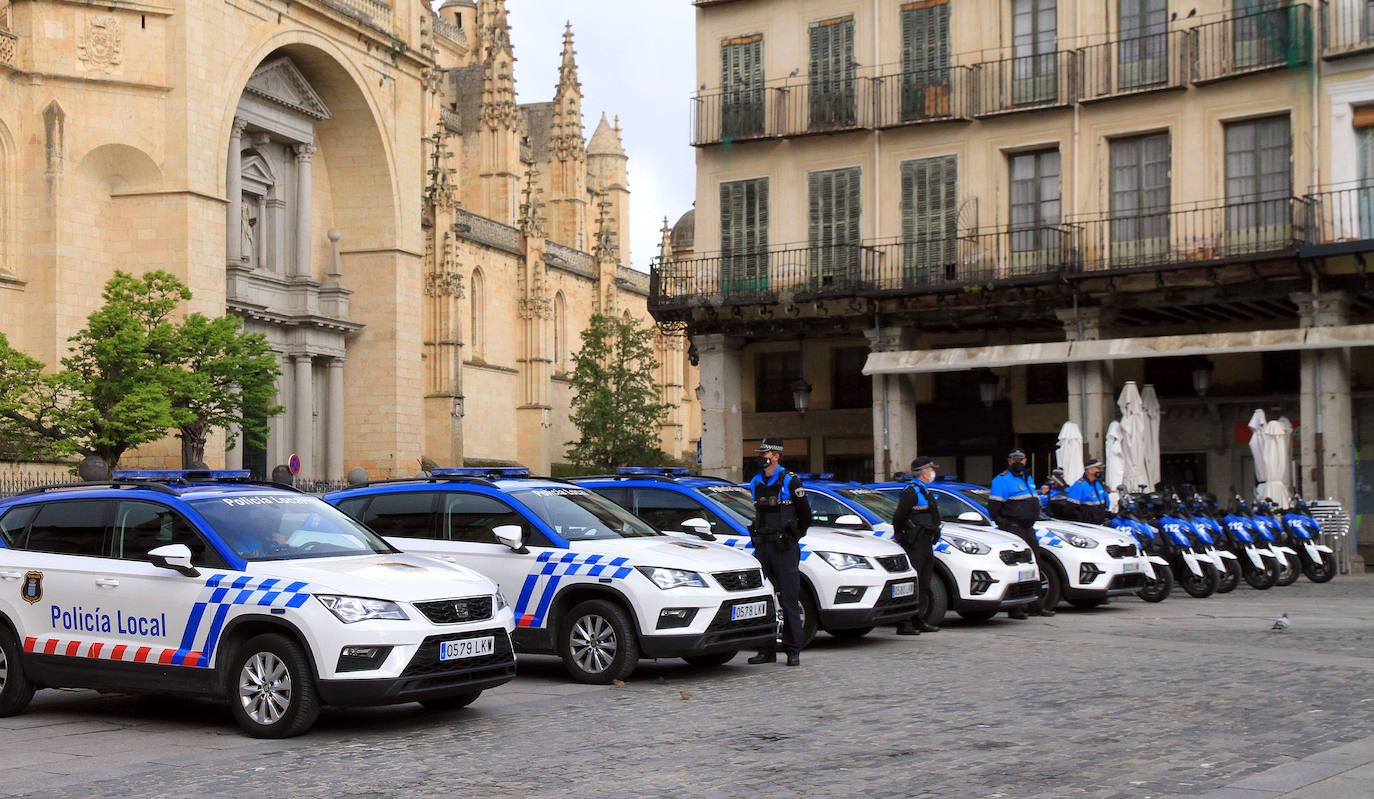 Nuevos vehículos de la Policía Local de Segovia.
