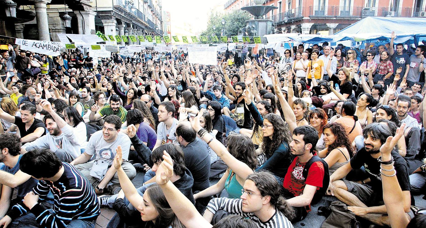 Fotos: Diez años del nacimiento del movimiento 15M en Valladolid