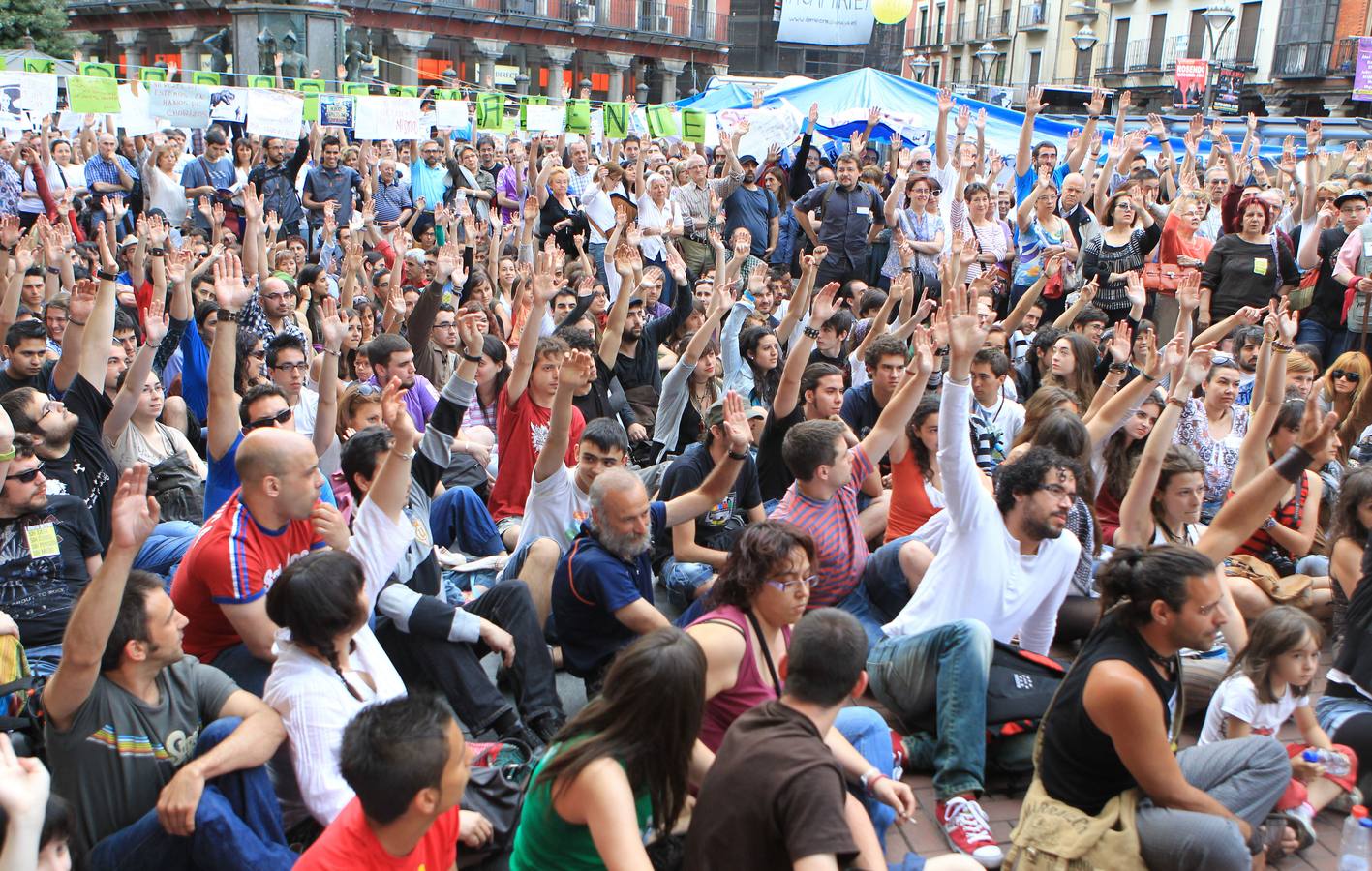 Fotos: Diez años del nacimiento del movimiento 15M en Valladolid