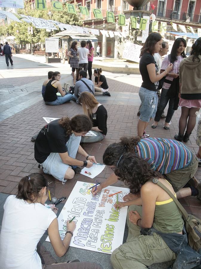 Fotos: Diez años del nacimiento del movimiento 15M en Valladolid