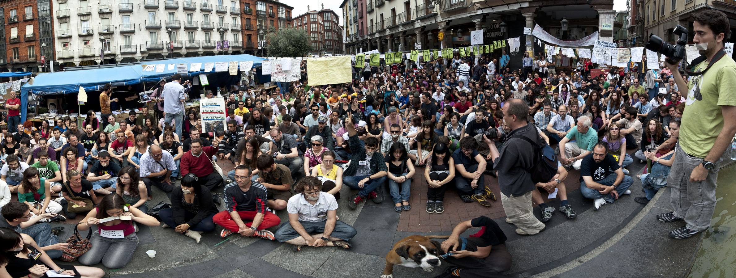 Fotos: Diez años del nacimiento del movimiento 15M en Valladolid