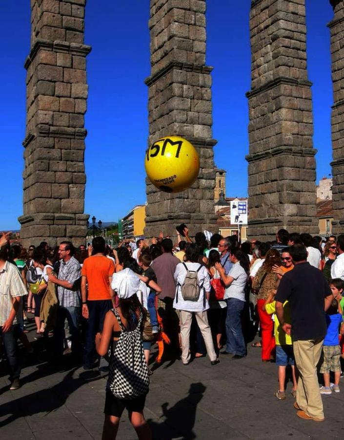 Décimo aniversario del movimiento 15-M en Segovia.