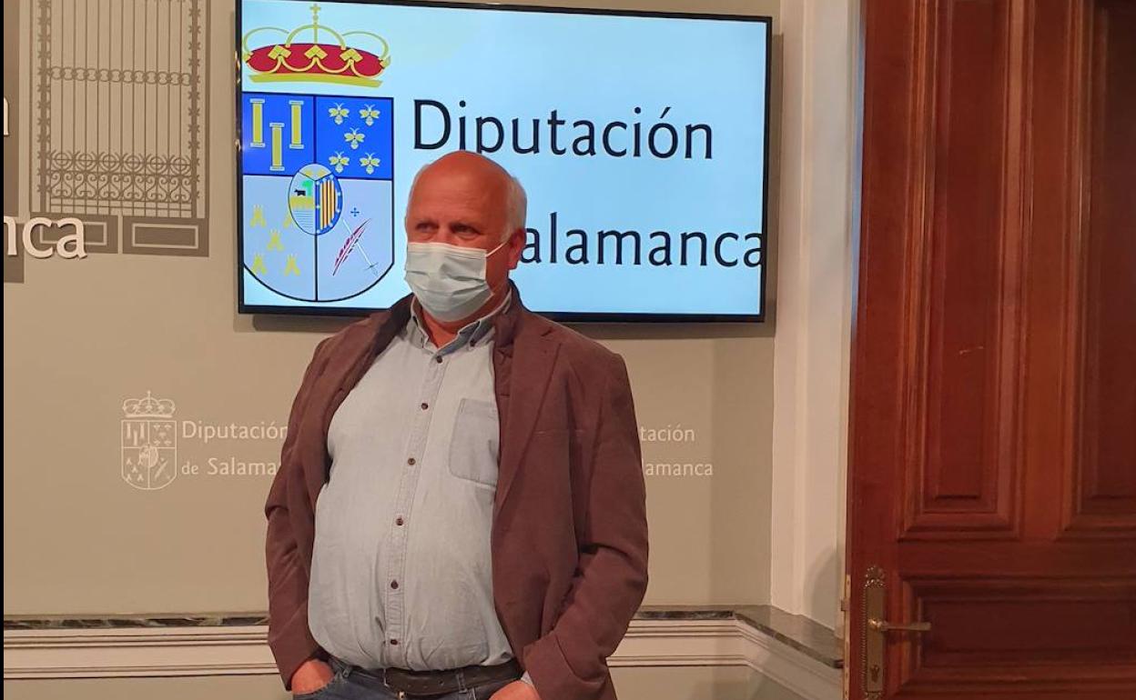 José Francisco Bautista, ayer en la Diputación de Salamanca. 