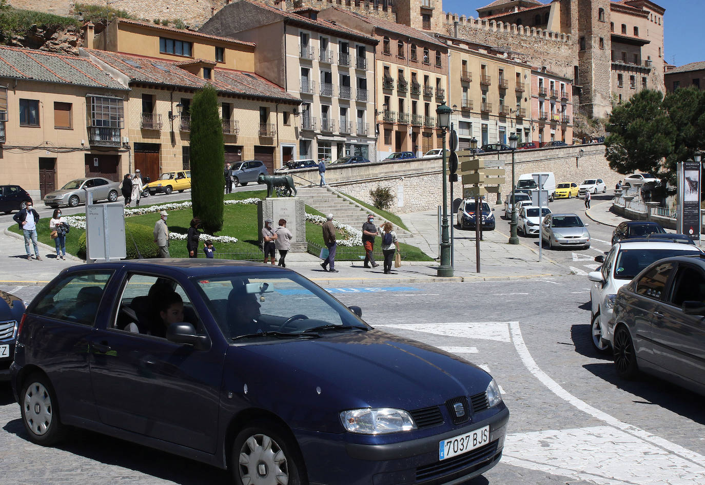 Tractorada por las calles de Segovia 