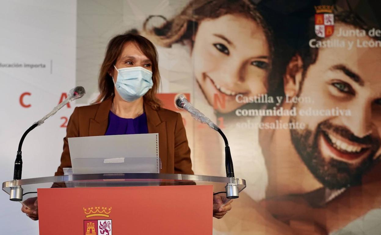 La consejera de Educación de la Junta de Castilla y León, Rocío Lucas.