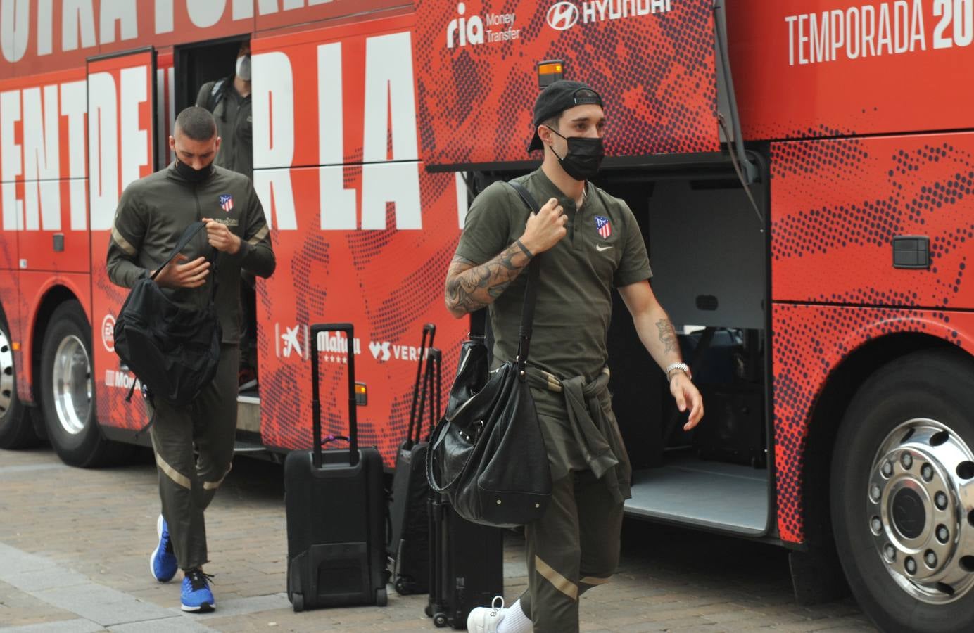 Fotos: El Atlético de Madrid llega a Valladolid