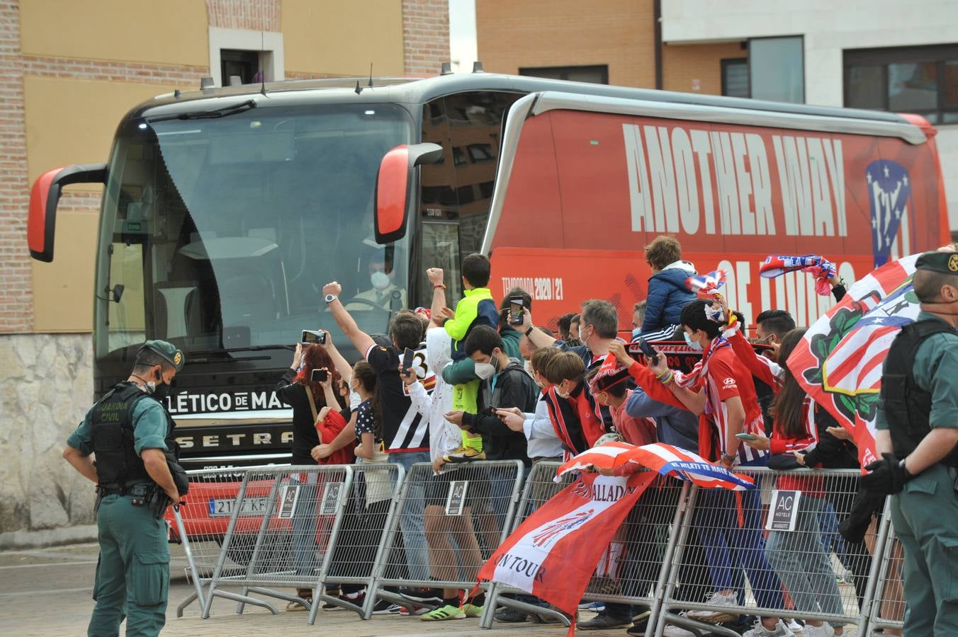 Fotos: El Atlético de Madrid llega a Valladolid